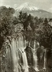 Fuji a vodopád Shira-Ito, 1910.