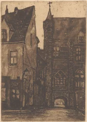 Pohled na Vleeshuis v Antverpách