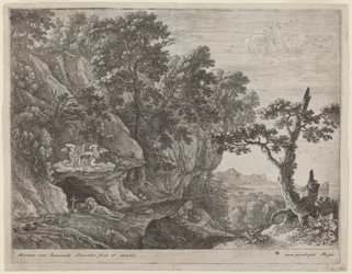 Kající Magdalena v krajině