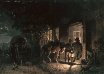 Před hospodou, 1843
