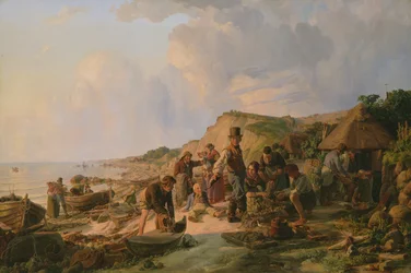 Návrat rybáře domů v Probsteieru, 1837