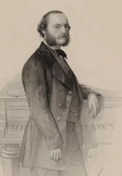 Portrét klavíristy a skladatele Désiré Magnuse 1828-1884.
