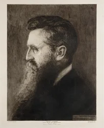 Theodor Herzl, zakladatel státu Izrael ... (rytina)