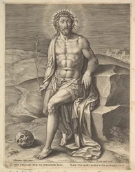 Kristus sedící na studeném kameni, před ca. 1586.