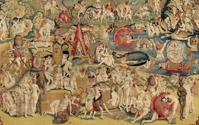 Zahrada pozemských rozkoší. ca. 1560 (tapisérie)