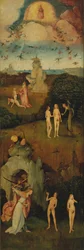 Levý panel Haywain Triptych, c. 1516
