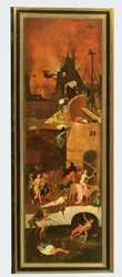 Haywain: pravé křídlo triptychu zobrazujícího Peklo, kolem roku 1500 (panel)