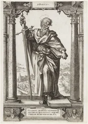 Svatý Pavel z Tarsu S. Pavlvs (titul na objektu) Kristus a dvanáct apoštolů a sv. Pavel (název série)