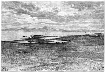 Staré přístavy v Kartágu, Tunisko, c1890