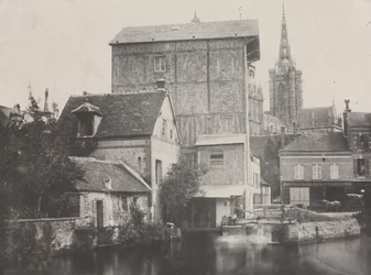Pohled na Évreux, 1850.