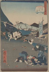 Pohled na Nishi a Kazu Isaka Koishikawa, c. 1860 (o d t)