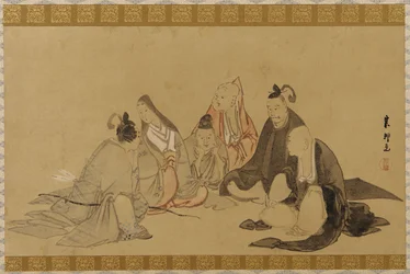 Šest nesmrtelných básníků, období Edo, konec 18.-začátek 19. století.
