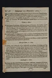 Gazzetta di Mantova - nejstarší italské noviny, 1665