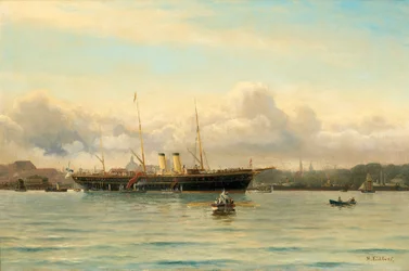 Imperial Yacht Polestar v kodaňském přístavu