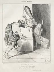 Starověká historie, deska 25: Hercules podrobený Cupidem, 18. září 1842.