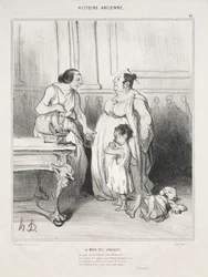 Starověká historie, deska 46: Matka Gracchi, 1842.