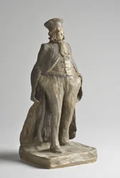 Karikatura Portrét avokáda - Socha Honore Daumiera (1808-1879) Rozměr 27x10,5x11 cm MUSEE DES BEAUX ARTS - PALAIS LONGCHAMP
