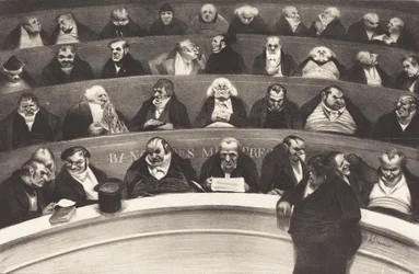 Legislativní břicho od Honore Daumier, 1834