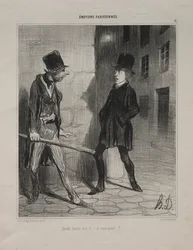 Parisian Emotions, deska 11: Kolik je hodin, prosím, 24. listopadu 1839.
