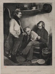 Suvenýr z vězení ot Ste. Pélagie, 1834.