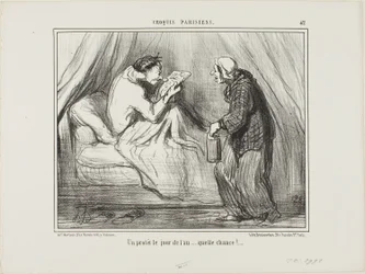 "Protest na Nový rok! To je štěstí! ...........," deska 42 z Croquis Parisiens
