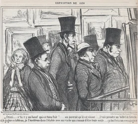 Kriste, to je ale dobře stavěný vůl!..., z Výstavy roku 1859, publikováno v Le Charivari, 4. května 1859