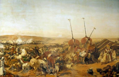 Conquete of Algeria (1830-1847): „“ Zajetí Smalah (Smala) Abd el Kader (Abd-el-Kader nebo ibn Muhyi al-Din al-Hasani) (1807-1883) vévodou z Aumale v Taguinu