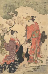 Dámy na pikniku, ca. 1790.