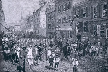 Karneval ve Philadelphii, ilustrace z 