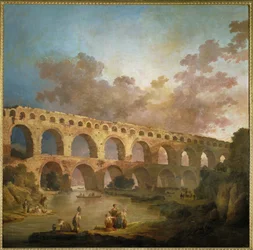 Le Pont du Gard. Římský akvadukt přes řeku Gard ...