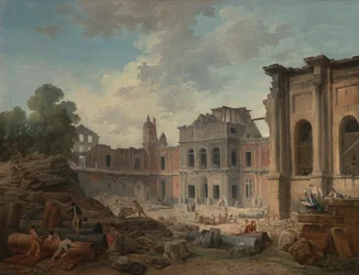 Demolice zámku Meudon