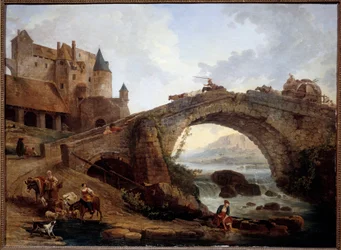 Krajina s mostem, 1776, 0,76 x 1,04 m, Musée Fabre, Montpellier