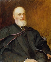 Alfred Robinson, kvestor New College (olej na plátně)
