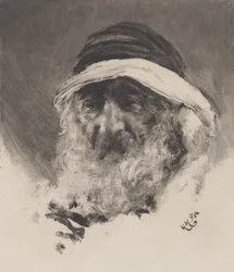 Studie o arabské hlavě, 1895.