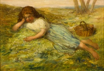 Dívka a košík, 19. století