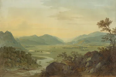 Carne River z hradu Loudoun, Ayrshire, 1804