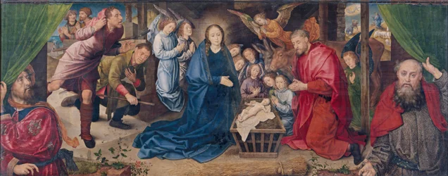 Klanění pastýřů, asi 1480 (olej na dřevě)