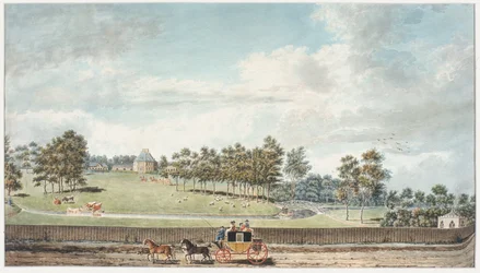 The Harwich Coach (wc na tkaném papíře)