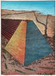 Cheopsova pyramida. 1927 (rytina)