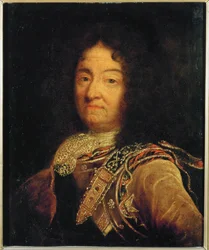 Ludvík XIV. ve stáří (malba na plátně)