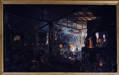 Litina s kelímkem. Obraz Francoise Bonhomma (1809 - 1881)