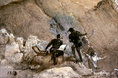 Ignace Francois Bonhomme maluje venku