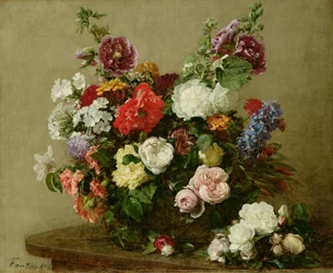 Francouzské růže a pivoňky, 1881