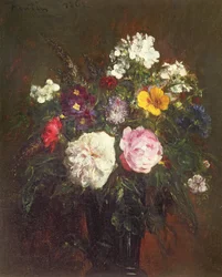 Růže a Phlox, 1862