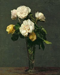 Růže ve flétně na šampaňské, 1873
