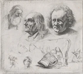 Studie o šesti hlavách a dojičce, 1816.
