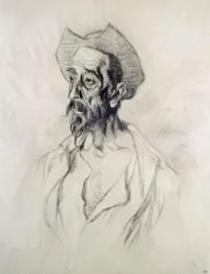 Don Quijote / I. Zuloaga / Kresba 1927