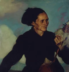 ŽENSKÉ PŘEDÁNÍ - 1911 - O / L - 63X65 CM