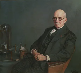 Portrét fyzika Édouarda Branlyho 1844-1940, c. 1920.