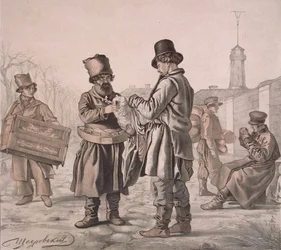 Prodejce ulice Sbiten ze série Tohle jsou naši lidé, 1842